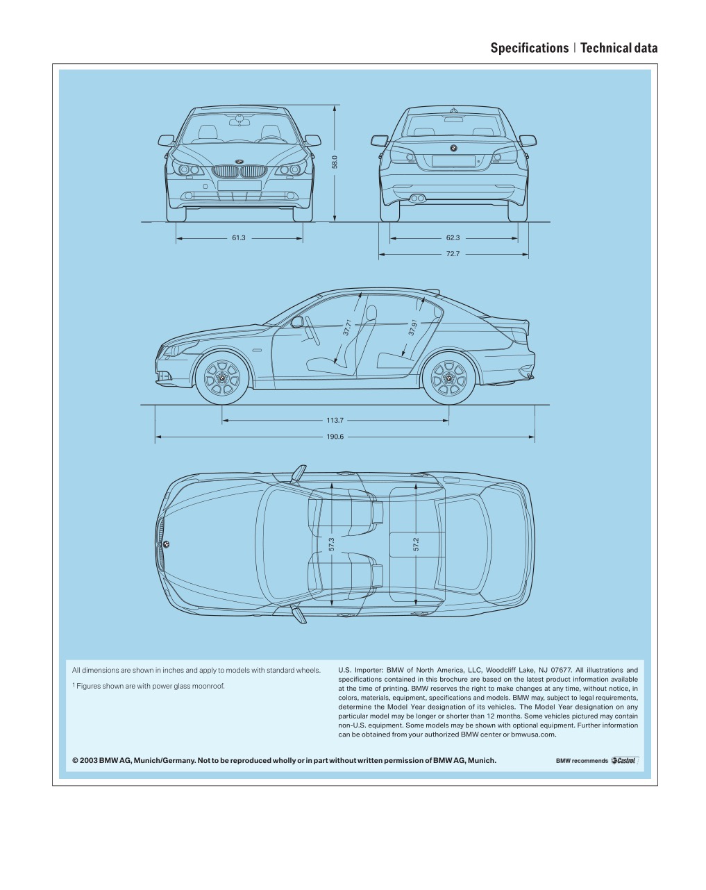 2004 BMW 5-Series Brochure Page 12